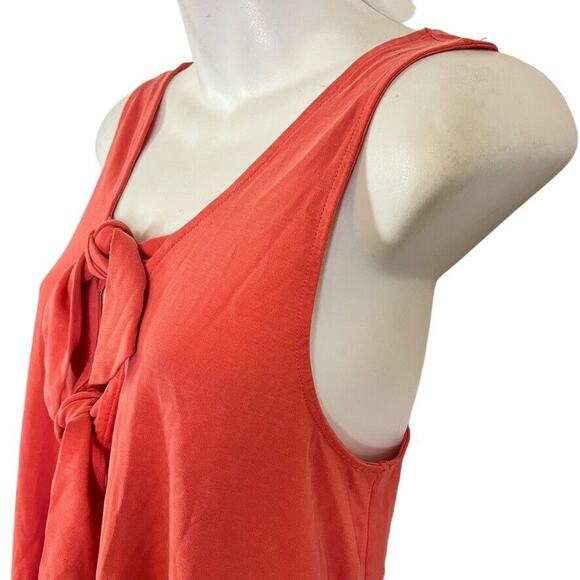 Red by BKE The Buckle Womens Tie Front Casual Modal Knit Sleeveless Dress sz XL - Picture 8 of 16